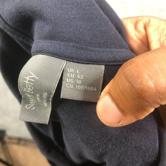 SWEATY BETTY Beyond Hooded Sweat Dress Size Large Blue Style SB8836 - Picture 11 of 13